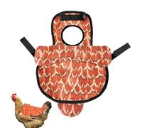 Poultry Saddle, Poultry Feathers Protecteur, 13,78 x 10,63 pouces Soft Adjustable Hen Apron with Compact Stitching, Reusable Cover Guard for Roosters Hens Chickens
