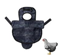 Poultry Saddle, Poultry Feathers Protecteur, 13,78 x 10,63 pouces Soft Adjustable Hen Apron with Compact Stitching, Reusable Cover Guard for Roosters Hens Chickens