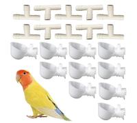 Poultry Watering Cups - Animal Feeder Bowl Set, Automatic Chicken Water Cups for Cage Mount Installation, Leak Resistant Design for Clean Drinking Supply, Practical Poultry Hydration System