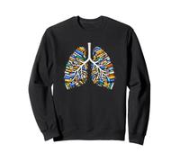 Poumons littéraires en livres, Illustration anatomique Sweatshirt