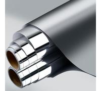 POUMUE 30 × 200cm Rouleau Miroir Adhesif, Imperméable Feuilles de Miroir Autocollant, Flexible Film Autocollant Miroir Adhésif, Feuille Miroir Adhésif a Decouper pour Décoration Murale Artisanat DIY