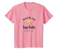 Pound My Cake Sugar Daddy Humour de pâtisserie Humoristique pour Adulte T-Shirt, Enfant, Rose, 3 Ans