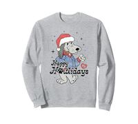 Pound Puppies Christmas Happy Holidays Distressed Style Art Sweatshirt