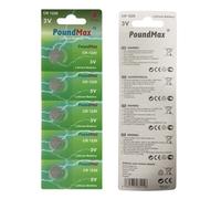 PoundMax 1220 CR1220, 5 piles au lithium 3 V