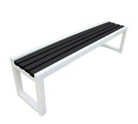 Pounjsd Banc d'extérieur Toutes Saisons, Banc Exterieur Jardin Metal, Publique en Bois Massif Résistant Aux Intempéries, vestiaire pour Jardin, Balcon, Porche, Parc, 120×40×45cm