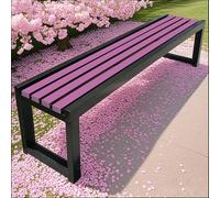 Pounjsd Banc d'extérieur Toutes Saisons, Banc Exterieur Jardin Metal, Publique en Bois Massif Résistant Aux Intempéries, vestiaire pour Jardin, Balcon, Porche, Parc, 120×40×45cm