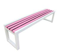 Pounjsd Banc d'extérieur Toutes Saisons, Banc Exterieur Jardin Metal, Publique en Bois Massif Résistant Aux Intempéries, vestiaire pour Jardin, Balcon, Porche, Parc, 120×40×45cm