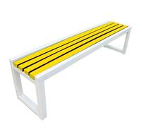 Pounjsd Banc d'extérieur Toutes Saisons, Banc Exterieur Jardin Metal, Publique en Bois Massif Résistant Aux Intempéries, vestiaire pour Jardin, Balcon, Porche, Parc, 120×40×45cm
