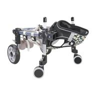 Pounjsd Chariot pour Animaux de Compagnie Petit/Moyen/Grand pour la Marche, Fauteuil roulant réglable pour chien Membre postérieur Patte postérieure Handicapé Chat Chien Aide à la mobilité