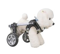 Pounjsd Fauteuil roulant pour chien 2 roues pour pattes arrières, Chariot avec pattes arrière handicapées - pour la guérison membres postérieurs des blessés, handicapés, paralysie (s)