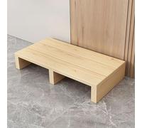 Pounjsd Marchepied en Bois Portable, Repose-Pieds Ergonomiques, Tabouret de lit pour Lits Hauts, Coussinets antidérapants, Tabouret à échelle Unique, Repose-Pieds pour Lits Hauts,Salle de Bain