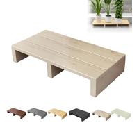 Pounjsd Marchepied en Bois pour intérieur et extérieur, Petit Tabouret Bois, Marchepied en Bois Massif antidérapant pour Lits Hauts, Structure Stable, Repose-Pieds pour Cuisine, Salle de Bain, Porte