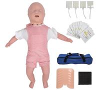 Pounjsd Modèle D'infarctus des Voies Respiratoires du Nourrisson,Mannequin Professionnel de Structure Corporelle de Simulation de Poupée，Mannequin de Réanimation Cardio-pulmonaire pour bébé