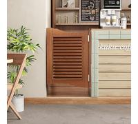 Pounjsd Portes de café, Porte Battante Rétro À Persiennes, Porte De Bar En Bois, porte saloon western 1 battant, Cloison Parlour Butler Porte À Fermeture Automatique Avec Charnières, Brown W65×H90cm