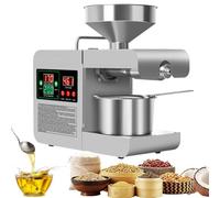 Pounjsd Presse à Huile 820 W, Machine d'extraction d'huile, Extracteur d'huile Multifonction Noix de Coco/Amandes/Graines, presse-huile automatique pour Arachide, Ricin, Canola, Fèves De Cacao, Sésame