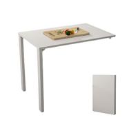 Pounjsd Table Murale Rabattable 80×80×80cm, Bureau Mural Rabattable, Table Qui se replie sur Le Mur, Petite Maison Multifonction Bureau à Manger Pliable Tablette Cuisine Pliable Petit Espace