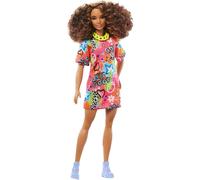 Poup e Barbie Fashionistas aux cheveux bruns boucl s