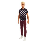 Poup e Barbie Ken Fashionistas 14 pouces en noir et blanc