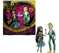 Poup es Monster High Howliday Love Edition Cleo De Nile et Deuce Gorgon Collector, pack de 2 avec accessoires de Saint-Valentin et emballage affi