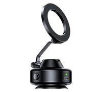 Poupangke Aimant de support de téléphone à vide, support de téléphone magnétique à vide,Support de téléphone portable en alliage d'aluminium non slip réglable | Supports de douche et de murs, berceau