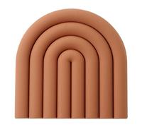 Poupangke Dessous de Plat en Silicone, Dessous de Plat Arc-en- en Silicone pour casseroles et poêles Chaudes, Tapis résistant à la Chaleur, Dessous de Plat Multifonctionnel pour poêles Chaudes et