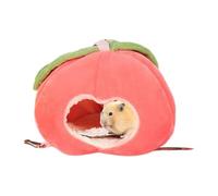 Poupangke Hamster - Hamac à suspendre pour la maison de fruits d'hiver pour animaux de compagnie - Dortoir pour hamsters Niche pour petits animaux pour hamsters nains, mini hérissons
