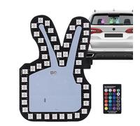 Poupangke Lumières LED de voiture, lumière gestuelle drôle,Signal LED de rage clignotant avec doigt - 3 gestes de remerciement léger, pouce vers le bas léger, pour vous exprimer