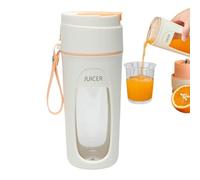 Poupangke Mélangeur portatif, mélangeur personnel de 340 ml pour jus de fruits frais | mélangeur à jus de fruits rechargeable USB, mélangeur avec moteur puissant à 8 lames, pour camping, voyages