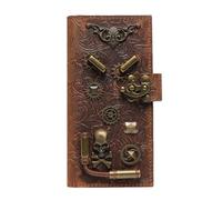 Poupangke Porte-monnaie steampunk | Portefeuille en cuir de vachette vintage, porte-monnaie portable, pochette à monnaie pour le shopping, le travail, Attribut unique, Refer to description, Unisexe