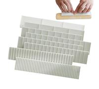 Poupangke Règle pour mesurer la cuisson, règle pour mesurer le gâteau - Ensemble de 8 outils de cuisson, règle pour l'épaisseur de l'échelle des biscuits - Échelle d'épaisseur pour couper