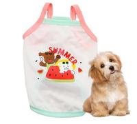 Poupangke Robe pour chien, jolie robe pour chien, tenue printemps-été pour chien, printemps, été, robe sans manches en coton doux et respirant pour chiens, chats, chiots