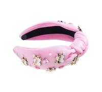 Poupangke Serre-tête noué avec strass - Accessoire pour cheveux pour partenaire, petite amie, sœur, épouse, maman