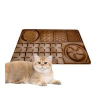 Poupangke Tapis à lécher, tapis à lécher pour manger lentement la nourriture - Tapis de reniflement pour chiens, chats, animaux domestiques, entraînement, bain, toilettage, apaisant, réducteur d'ennui