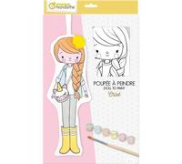 Poupée à peindre, Chloé - Rose