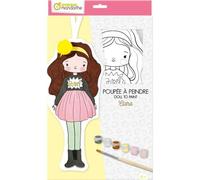Poupée à peindre, Clara - Jaune