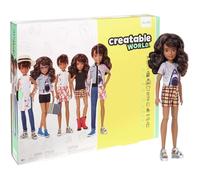 Poupée à Personnaliser MATTEL - Creatable World - Cheveux bruns ondulés - Accessoires