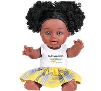 Poupée Africaine Noire Pour Bébé Fille, Cadeau D'Anniversaire