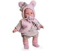 Antonio Juan Kika Tears With Orejitas Vest Baby Doll 27 Cm Rose
