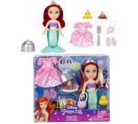 Poupée Ariel - DISNEY PRINCESS - Transformation mode - 15,2 cm - Avec Sebastian & Flounder
