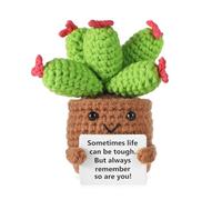 Poupée au Crochet Mignon, Ornements au Crochet Avant Drôle, Emotional Support Gift Tricoté, Cadeau Joyeux pour Les Enfants Adultes Décoration de Bureau à la Maison