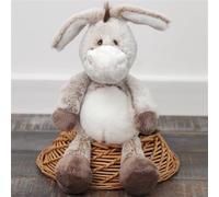 Poupée au motif d'âne, Trotro le petit âne, doudou debout - Adorable poupée d'âne suspendue - Peluche réaliste en peluche douce - Pour câliner et jouer (marron, 32 cm)