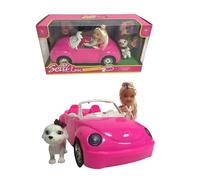 Poupée avec voiture décapotable et chiot Selli Love Beetle avec chiot Poupée avec Beetle convertible Puppy Dog et accessoires Poupée avec voiture cabriolet Poupée avec voiture décapotable Baby Woof