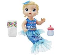 Poupée Baby Alive - Sirène et Bébé - Cheveux blonds - Transformable - Jouet hippocampe - Fille - 3 ans+