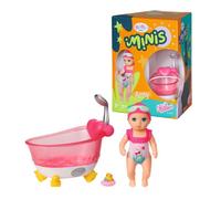 Poupée - BABY born - Minis Amy - 6 5 cm - Baignoire - Canard en caoutchouc - 3 ans+