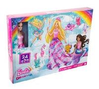 Barbie Calendrier de l’Avent Dreamtopia avec Poupée Mannequin et 24 surprises, dont tenues féeriques, animaux de compagnie et accessoires, Jouet Enfant, Dès 3 ans, HGM66