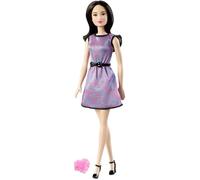 Mattel Barbie Lea in Multi-Color Dress with Black Belt and Pink Heart Accessory