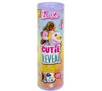 Barbie Barbie Cutie Reveal Poupée et accessoires avec costume manchot tie-dye en peluche et 10 surprises, dont le changement de couleur, série Rêve Coloré, HRK40