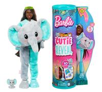 Poupée Barbie Cutie Reveal Série Jungle Avec Éléphant - Poupée Mannequin - 3 Ans et +