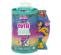 Poupée Barbie Cutie Reveal - Série Jungle - Multicolore - 7 Surprises - Costume d'Animal - Chelsea Articulée
