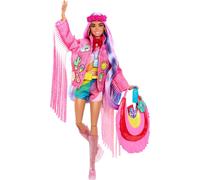Poupée Barbie de voyage au look désert, Barbie Extra Fly, veste à franges et sac surdimensionné